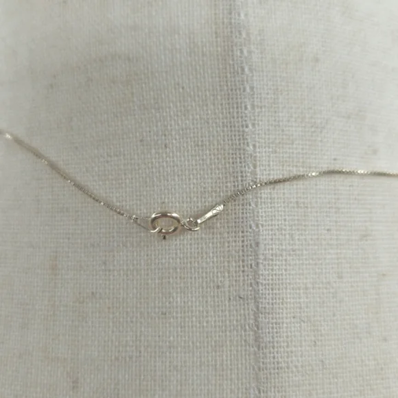 Sterling Silver 925 18" Box Link Chain Necklace - Picture 5 of 6